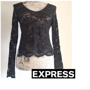 NWT Express Black dressy Top